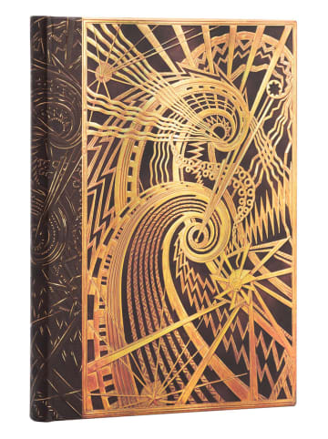 Paperblanks Gelinieerd notitieboek bruin/goudkleurig - (B)13 x (H)18 cm