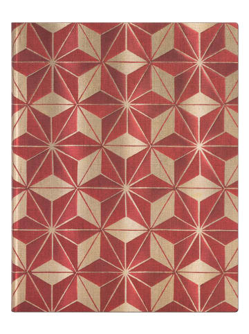Paperblanks Blanko Notizbuch ''Hishi'' in Rot - (B)18 x (H)23 cm