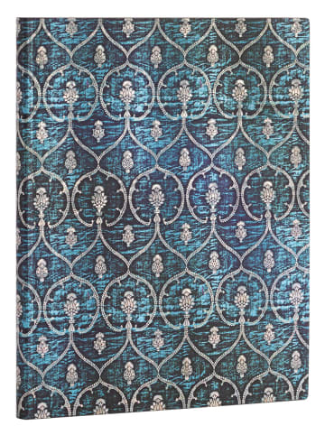 Paperblanks Blanko Notizbuch ''Samtblau'' in Blau - (B)18 x (H)23 cm