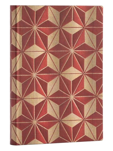 Paperblanks Liniertes Notizbuch ''Hishi'' in Rot - (B)13 x (H)18 cm