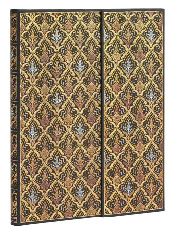 Paperblanks Notatnik "Destiny" w kolorze złoto-brązowym w linie - 18 x 23 cm