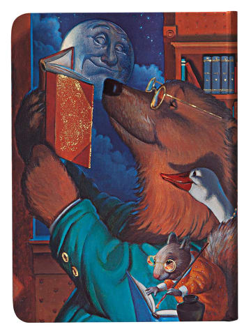 Paperblanks Notatnik "Moonlight Stories" ze wzorem w linie - 12 x 17 cm