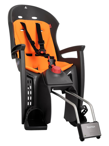 Hamax Fahrradsitz "Siesta" in Schwarz/ Orange - ab 9 Monaten