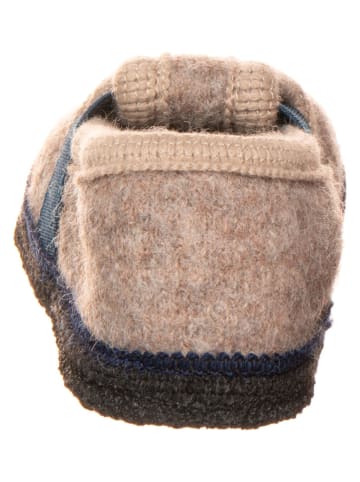 lamino Pantoffels "Bobby Traktor" beige