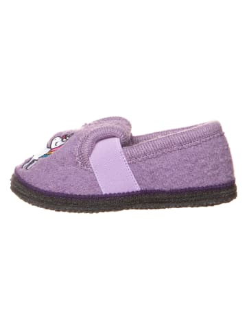 lamino Hausschuhe "Bobby Einhorn" in Lila