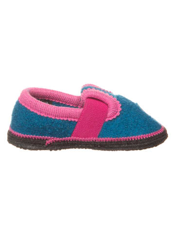 lamino Hausschuhe "Bobby Einhorn" in Blau