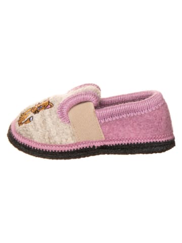 lamino Hausschuhe "Bobby Kätzchen" in Rosa