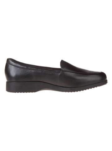 Clarks Leder-Mokassins "Georgia" in Schwarz