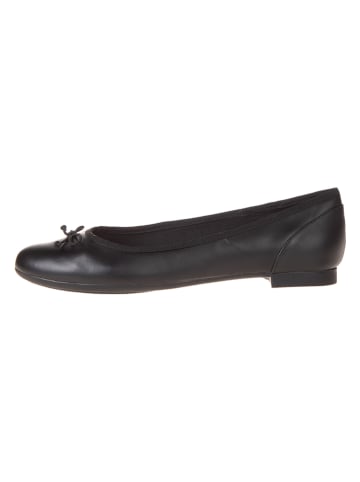 Clarks Leder-Ballerinas "Couture Bloom" in Schwarz