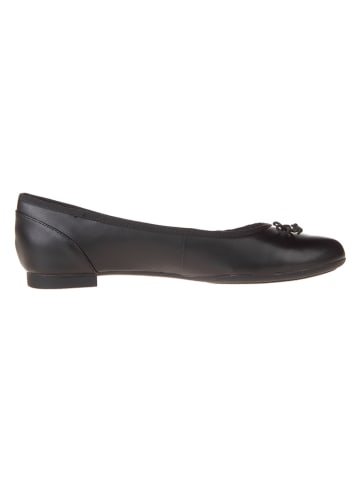 Clarks Leder-Ballerinas "Couture Bloom" in Schwarz