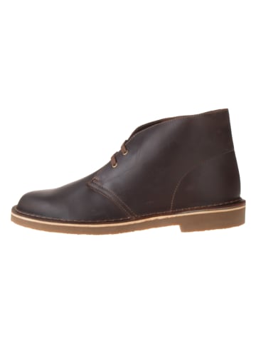 Clarks Leder-Schnürschuhe "Bushacre 3" in Braun