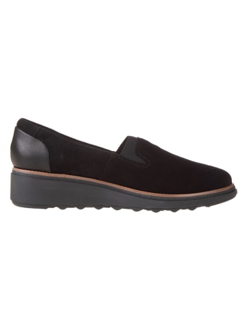 Clarks Leder-Keilpumps "Sharon Dolly" in Schwarz