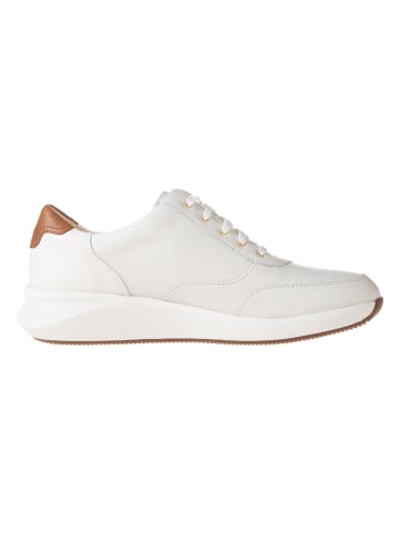 Clarks Leren sneakers "Un Rio Zip" wit