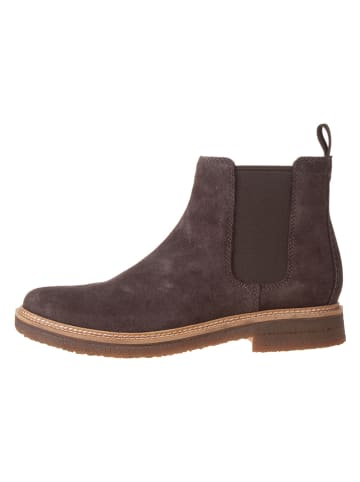 Clarks Leder-Chelsea-Boots "Clarkdale Easy" in Braun