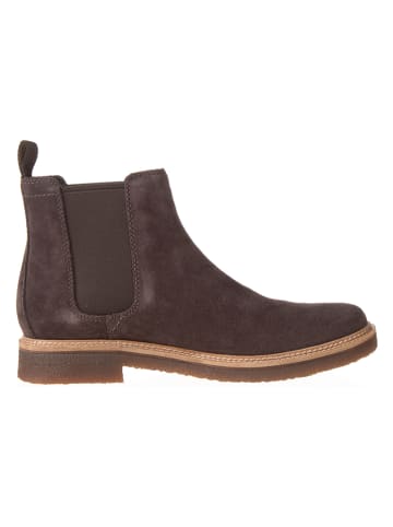 Clarks Leder-Chelsea-Boots "Clarkdale Easy" in Braun