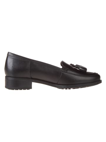 Clarks Leder-Mokassins "Havisham Edge" in Schwarz