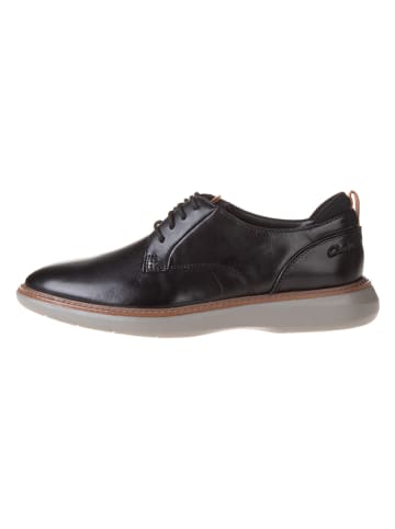 Clarks Leren veterschoenen "Brantin Plain" zwart