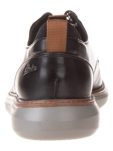 Clarks Leren veterschoenen "Brantin Plain" zwart