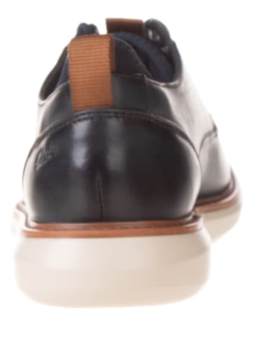 Clarks Leren veterschoenen "Brantin Plain" donkerblauw