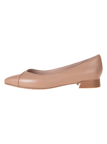 Clarks Leder-Ballerinas "Natalyn Wish" in Beige