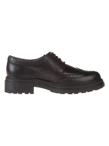 Clarks Leder-Schnürschuhe "Orinoco3 Derby" in Schwarz/ Schwarz