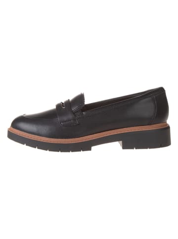 Clarks Leder-Mokassins "Westlynn Glow" in Schwarz