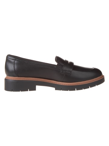 Clarks Leder-Mokassins "Westlynn Glow" in Schwarz