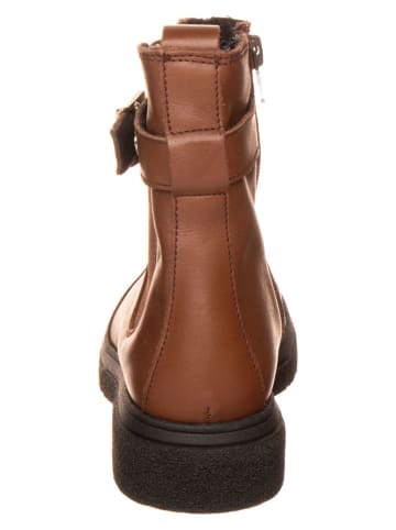 lamino Leren boots lichtbruin