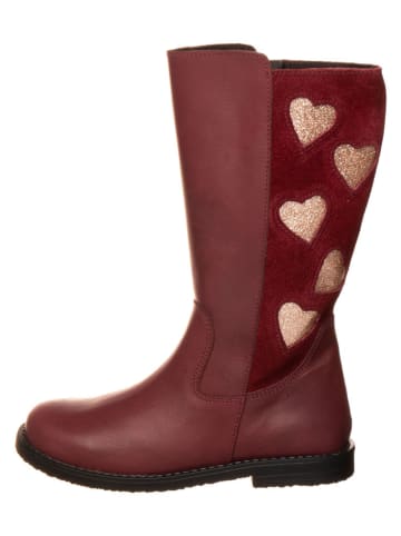 lamino Leder-Stiefel in Rot