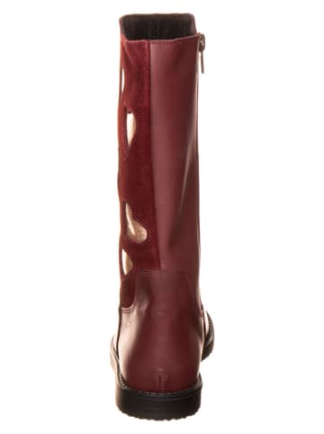 lamino Leder-Stiefel in Rot