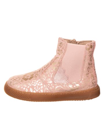 lamino Leder-Chelsea-Boots in Rosa