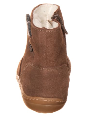 lamino Leder-Boots in Hellbraun