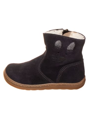 lamino Leder-Boots in Dunkelblau