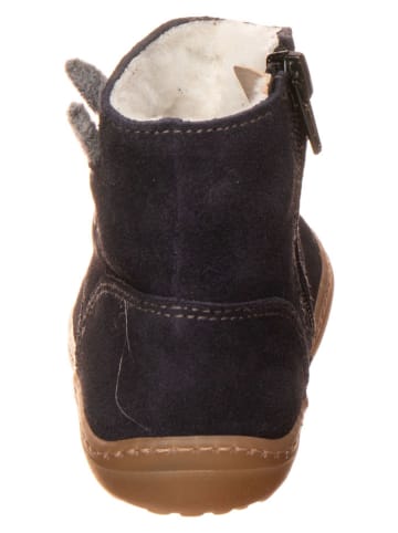 lamino Leder-Boots in Dunkelblau
