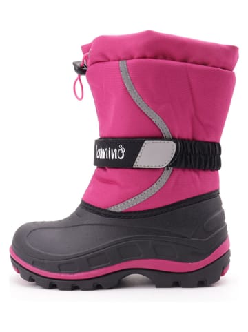 lamino Winterboots in Pink/ Dunkelblau