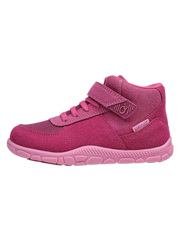 lamino Skórzane buty barefoot w kolorze różowym