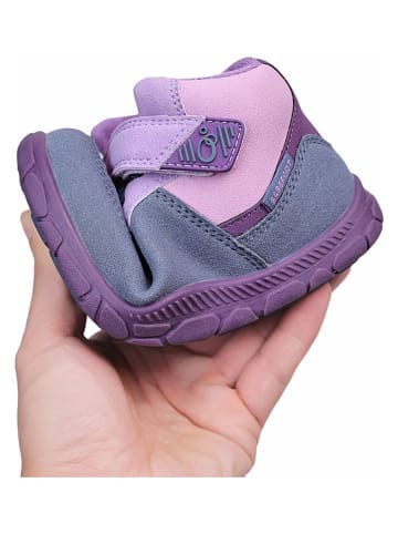 lamino Leren barefootschoenen paars