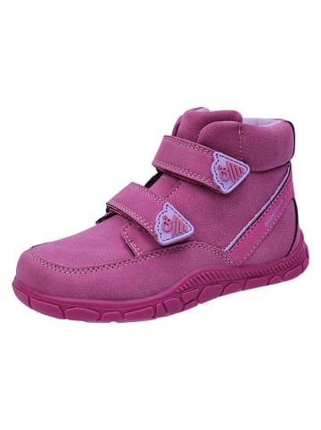 lamino Skórzane buty barefoot w kolorze różowym