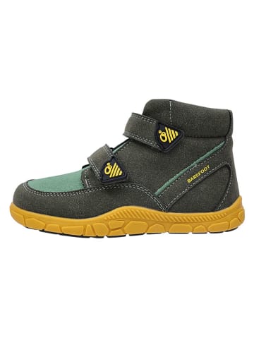 lamino Skórzane buty barefoot w kolorze khaki