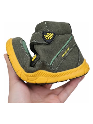 lamino Leren barefootschoenen kaki