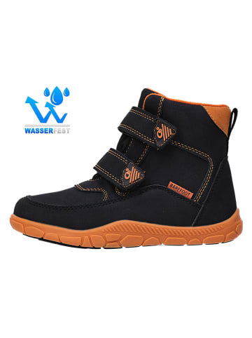 lamino Leder-Barfuß-Boots in Schwarz