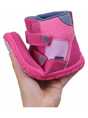 lamino Leder-Barfuß-Boots in Pink