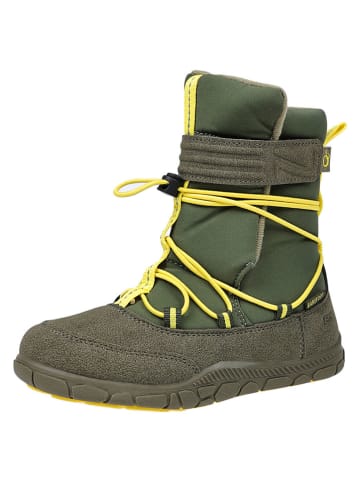 lamino Leder-Barfuß-Boots in Khaki