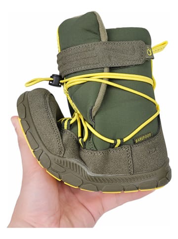 lamino Leder-Barfuß-Boots in Khaki