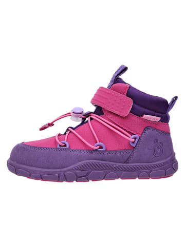 lamino Leder-Barfußschuhe in Pink/ Lila