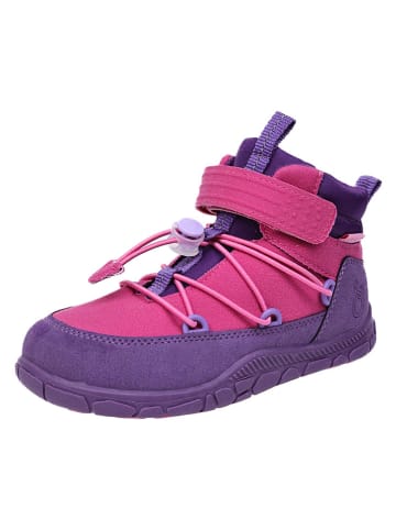 lamino Leder-Barfußschuhe in Pink/ Lila
