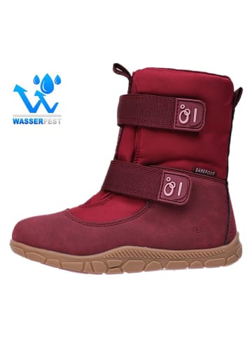 lamino Leder-Barfuß-Boots in Rot