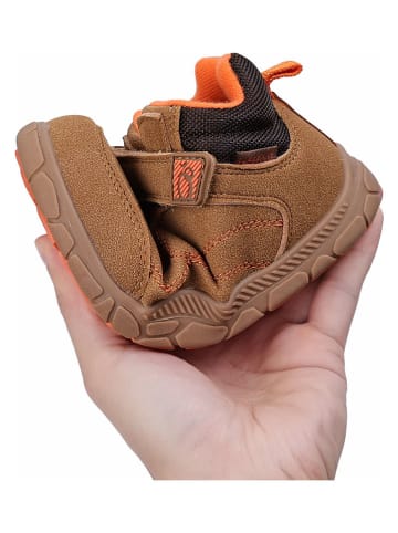 lamino Skórzane buty barefoot w kolorze jasnobrązowym