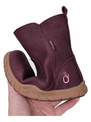 lamino Leren barefootboots rood