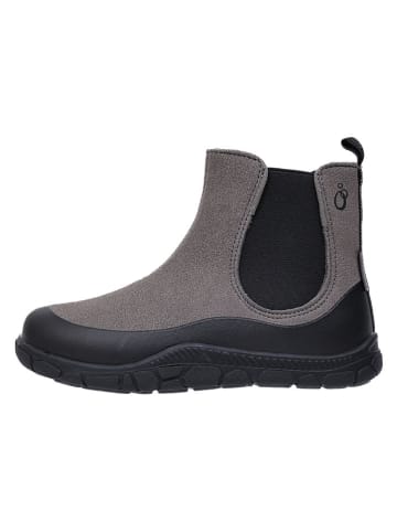 lamino Leder-Barfuß-Chelsea-Boots in Grau